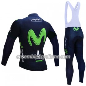 Tenue Maillot M/L + Collant à Bretelles 2017 Movistar Team N001